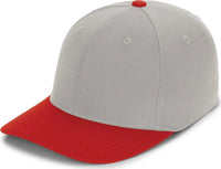 Pacific Headwear P821 Pro Wool Pacflex Cap Silver Red Light Gary Red / 6 1/2’’ 7’’