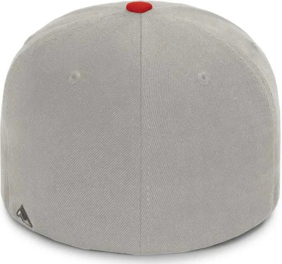 Pacific Headwear P821 Pro Wool Pacflex Cap - Silver Red
