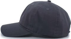 Pacific Headwear PE8 Unstructured Buckle Back Cap - Graphite - Dark Gray / 7’’ - 7 7/8’’