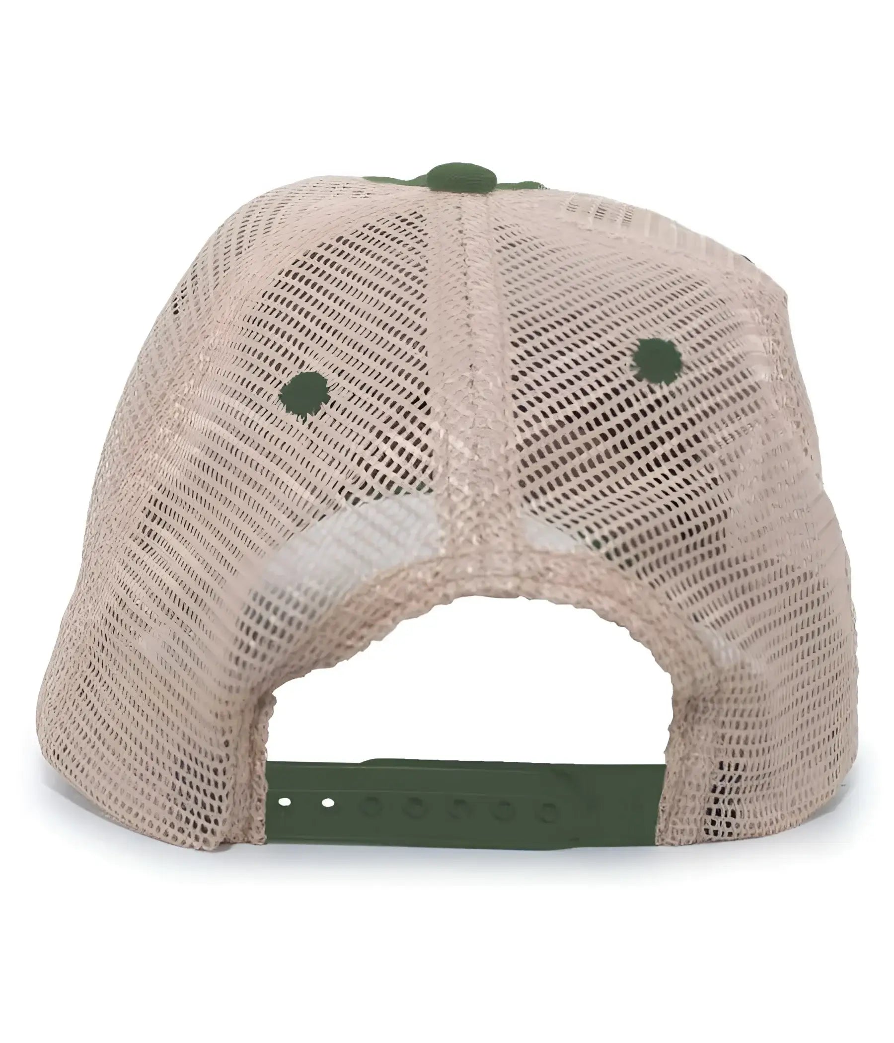 Pacific Headwear V37 Broken-In Trucker Mesh Snapback Cap - Dark Green Tan - Forest Tan / 7’’ - 7 7/8’’