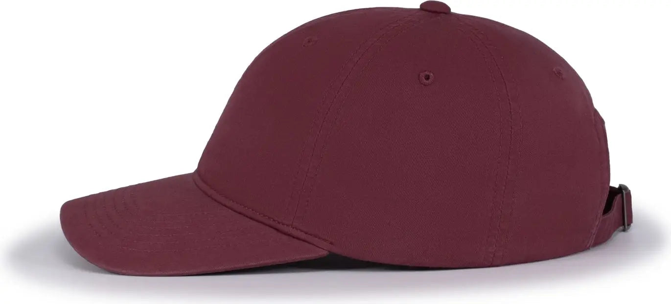 Pacific Headwear V57 Blank Vintage Buckle Strap Adjustable Cap - Cardinal - Cardinal / OS