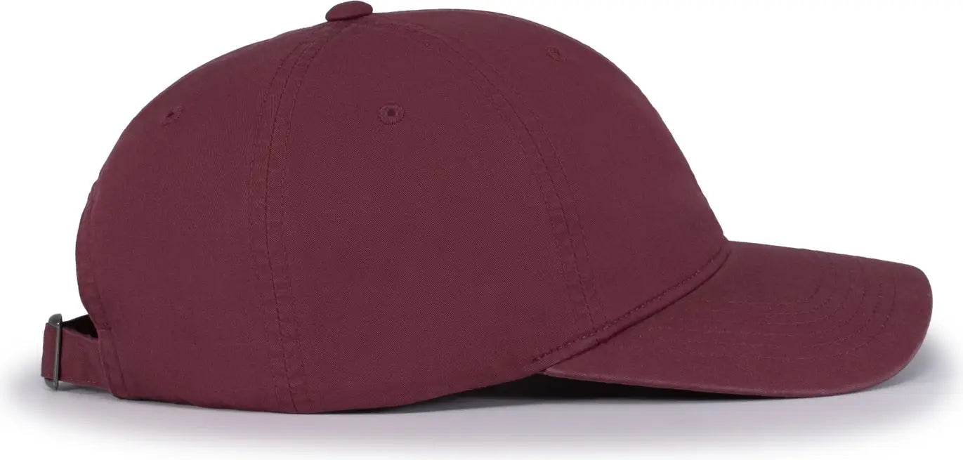 Pacific Headwear V57 Blank Vintage Buckle Strap Adjustable Cap - Cardinal - Cardinal / OS