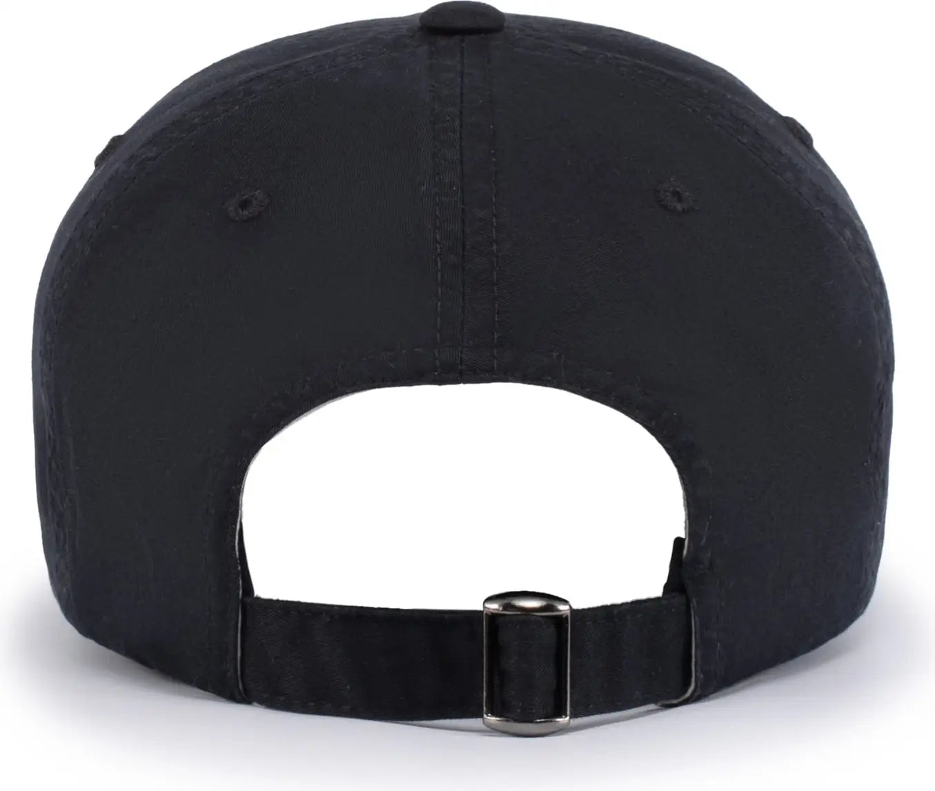Pacific Headwear V57 Blank Vintage Buckle Strap Adjustable Cap - Black - Black / OS