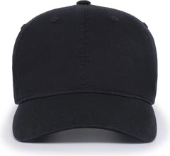 Pacific Headwear V57 Blank Vintage Buckle Strap Adjustable Cap - Black - Black / OS