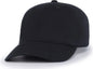 Pacific Headwear V57 Blank Vintage Buckle Strap Adjustable Cap - Black - Black / OS