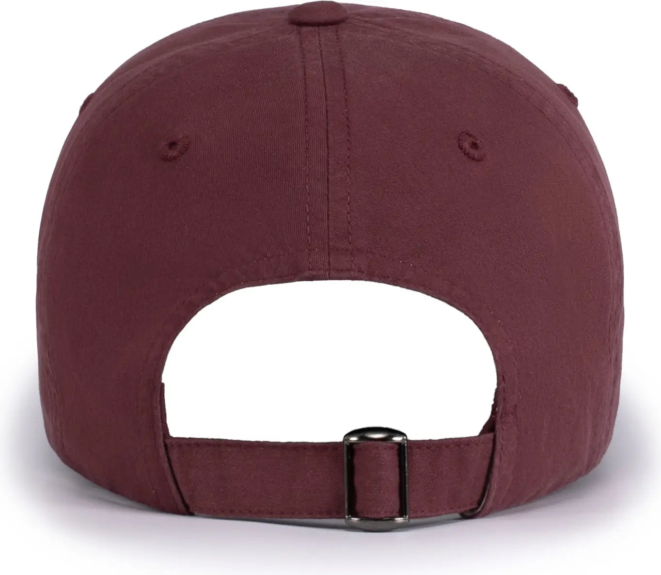 Pacific Headwear V57 Blank Vintage Buckle Strap Adjustable Cap - Maroon - Maroon / OS