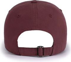 Pacific Headwear V57 Blank Vintage Buckle Strap Adjustable Cap - Maroon - Maroon / OS
