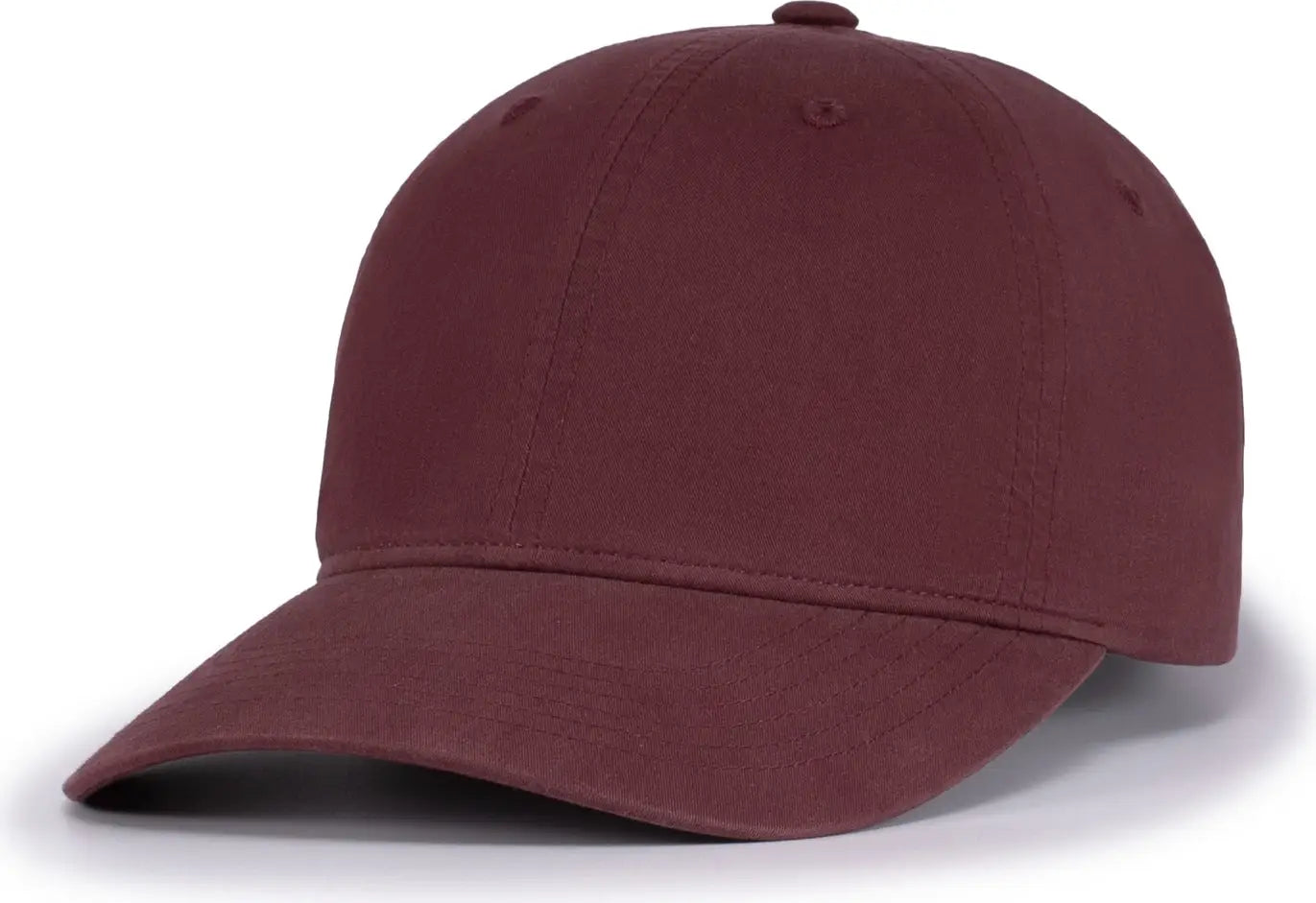 Pacific Headwear V57 Blank Vintage Buckle Strap Adjustable Cap - Maroon - Maroon / OS