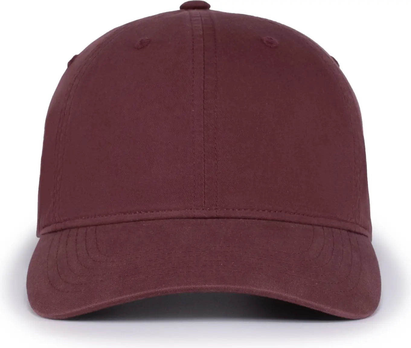 Pacific Headwear V57 Blank Vintage Buckle Strap Adjustable Cap - Maroon - Maroon / OS