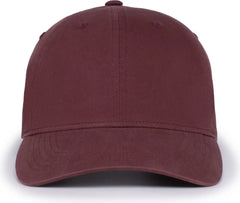Pacific Headwear V57 Blank Vintage Buckle Strap Adjustable Cap - Maroon - Maroon / OS
