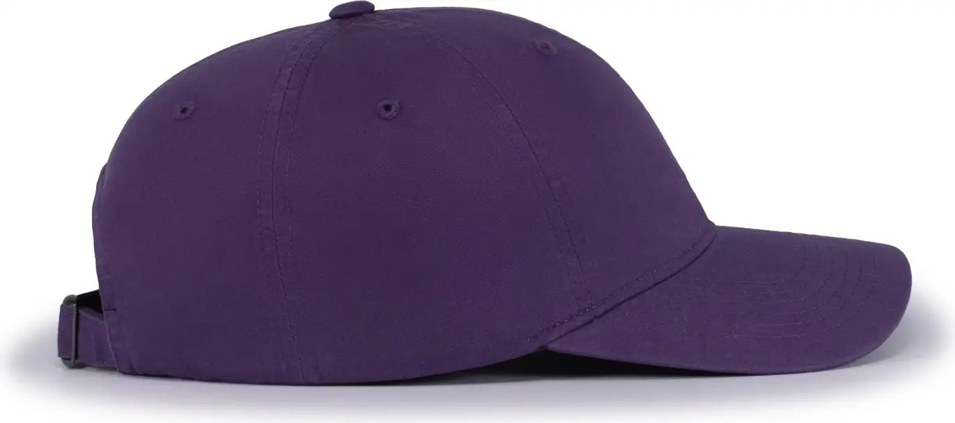Pacific Headwear V57 Blank Vintage Buckle Strap Adjustable Cap - Purple - Purple / OS