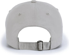 Pacific Headwear V57 Blank Vintage Buckle Strap Adjustable Cap - Silver - Light Gray / OS