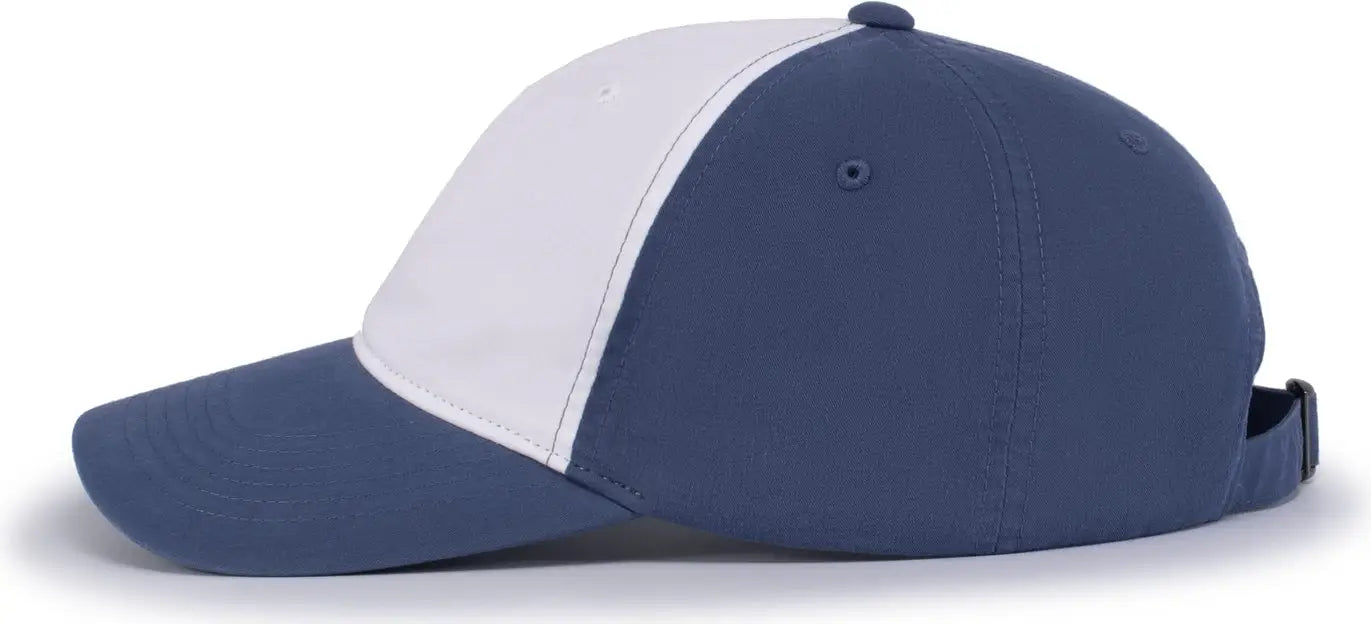 Pacific Headwear V57 Blank Vintage Buckle Strap Adjustable Cap - White Royal Royal - White Royal / OS