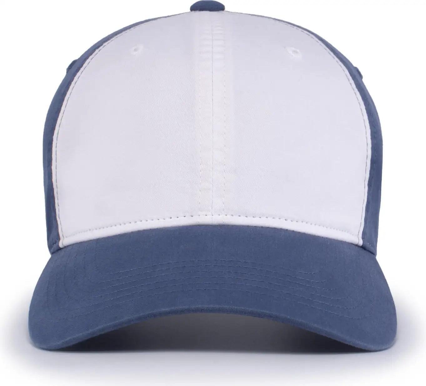 Pacific Headwear V57 Blank Vintage Buckle Strap Adjustable Cap - White Royal Royal - White Royal / OS