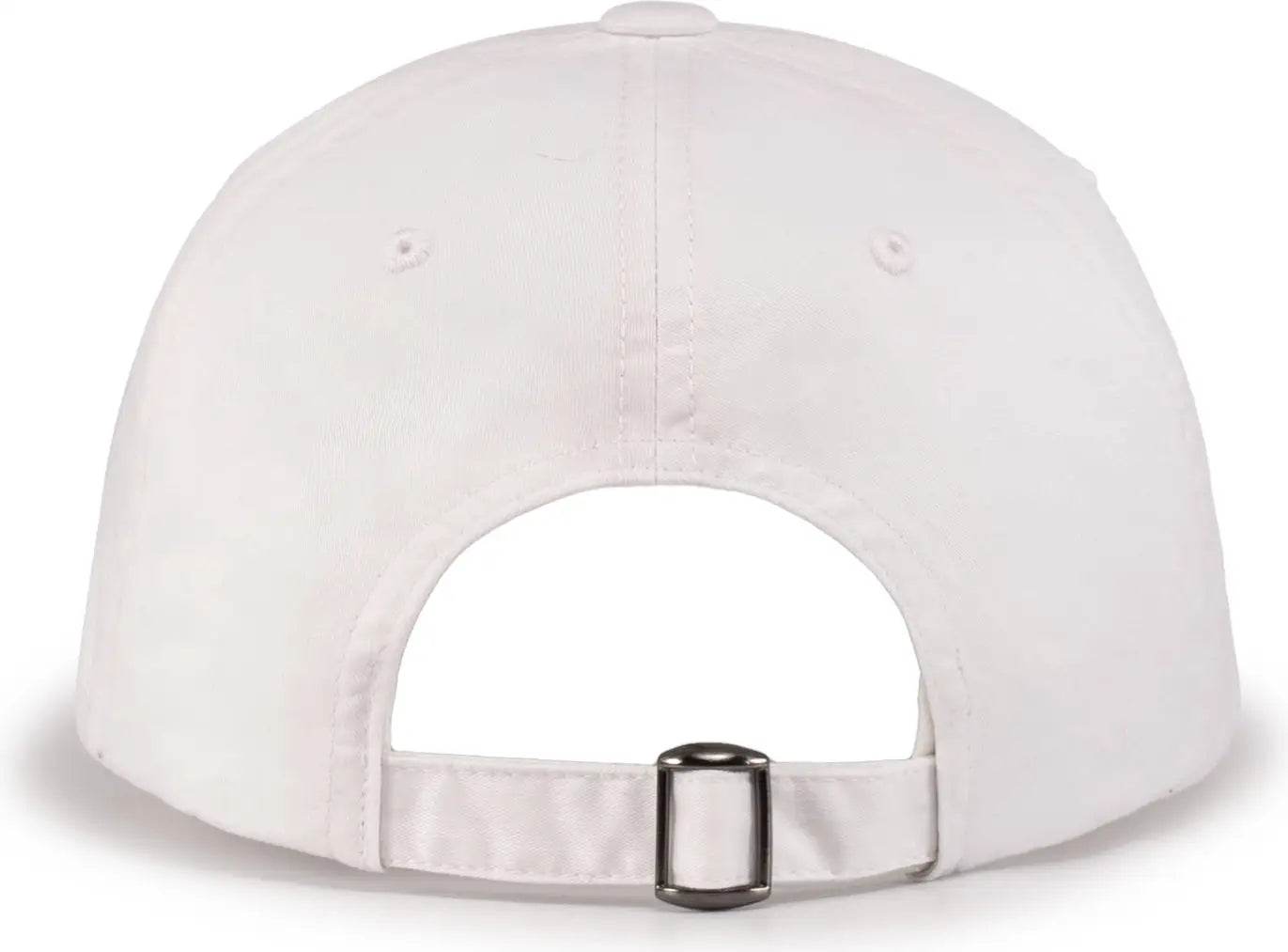 Pacific Headwear V57 Blank Vintage Buckle Strap Adjustable Cap - White - White / OS