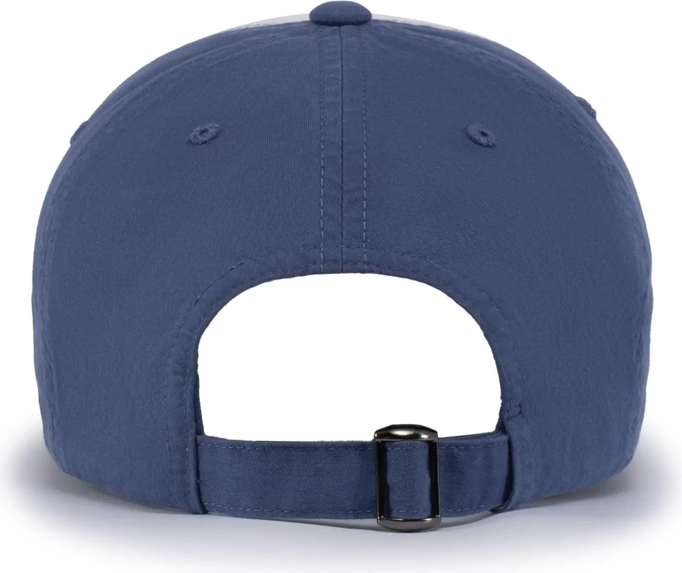 Pacific Headwear V57 Blank Vintage Buckle Strap Adjustable Cap - White Royal Royal - White Royal / OS