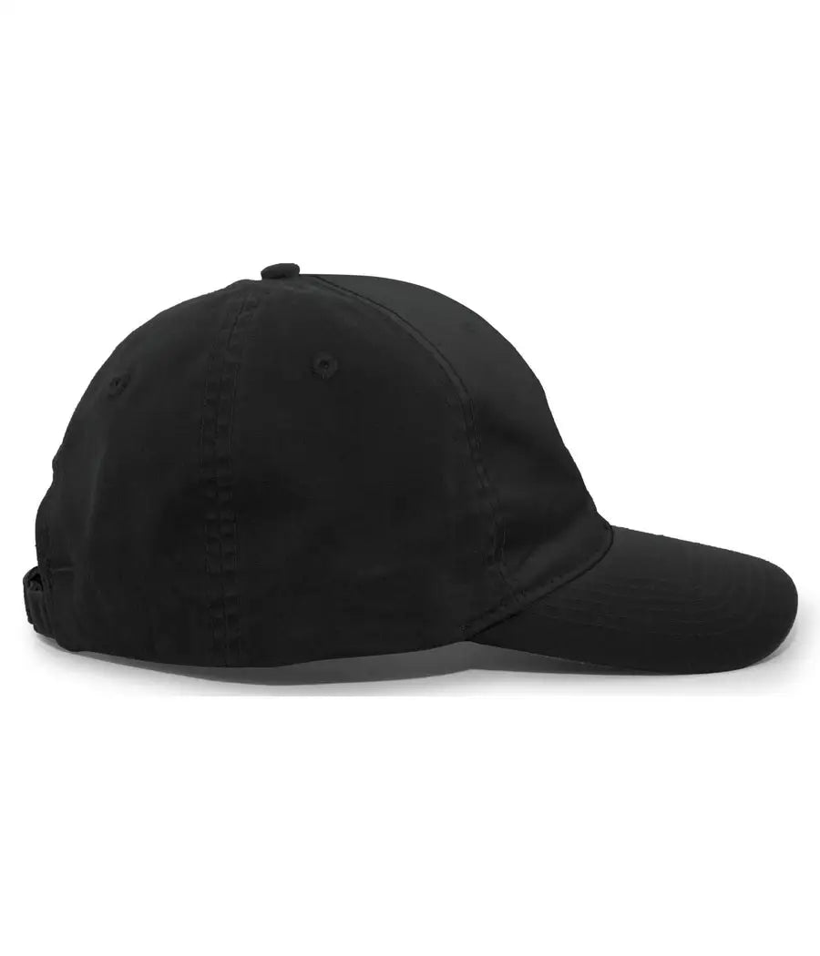 Pacific Headwear V57 Vintage Cotton Buckle Back Cap - Black - Black / 7’’ - 7 7/8’’