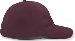 Pacific Headwear V57 Vintage Cotton Buckle Back Cap - Maroon - Maroon / 7’’ - 7 7/8’’