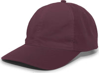Pacific Headwear V57 Vintage Cotton Buckle Back Cap - Maroon - Maroon / 7’’ - 7 7/8’’