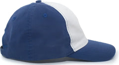 Pacific Headwear V57 Vintage Cotton Buckle Back Cap - Royal White - Royal White / 7’’ - 7 7/8’’