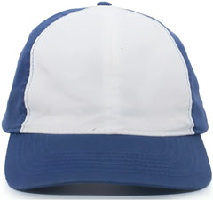Pacific Headwear V57 Vintage Cotton Buckle Back Cap - Royal White - Royal White / 7’’ - 7 7/8’’