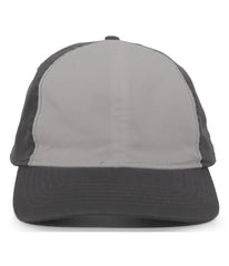 Pacific Headwear V57 Vintage Cotton Buckle Back Cap - Silver Charcoal - Light Gray Dark Gray / 7’’ - 7 7/8’’