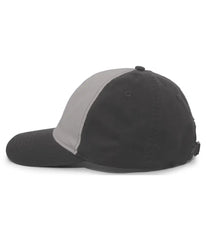 Pacific Headwear V57 Vintage Cotton Buckle Back Cap - Silver Charcoal - Light Gray Dark Gray / 7’’ - 7 7/8’’