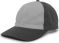 Pacific Headwear V57 Vintage Cotton Buckle Back Cap - Silver Charcoal - Light Gray Dark Gray / 7’’ - 7 7/8’’