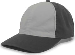 Pacific Headwear V57 Vintage Cotton Buckle Back Cap - Silver Charcoal - Light Gray Dark Gray / 7’’ - 7 7/8’’