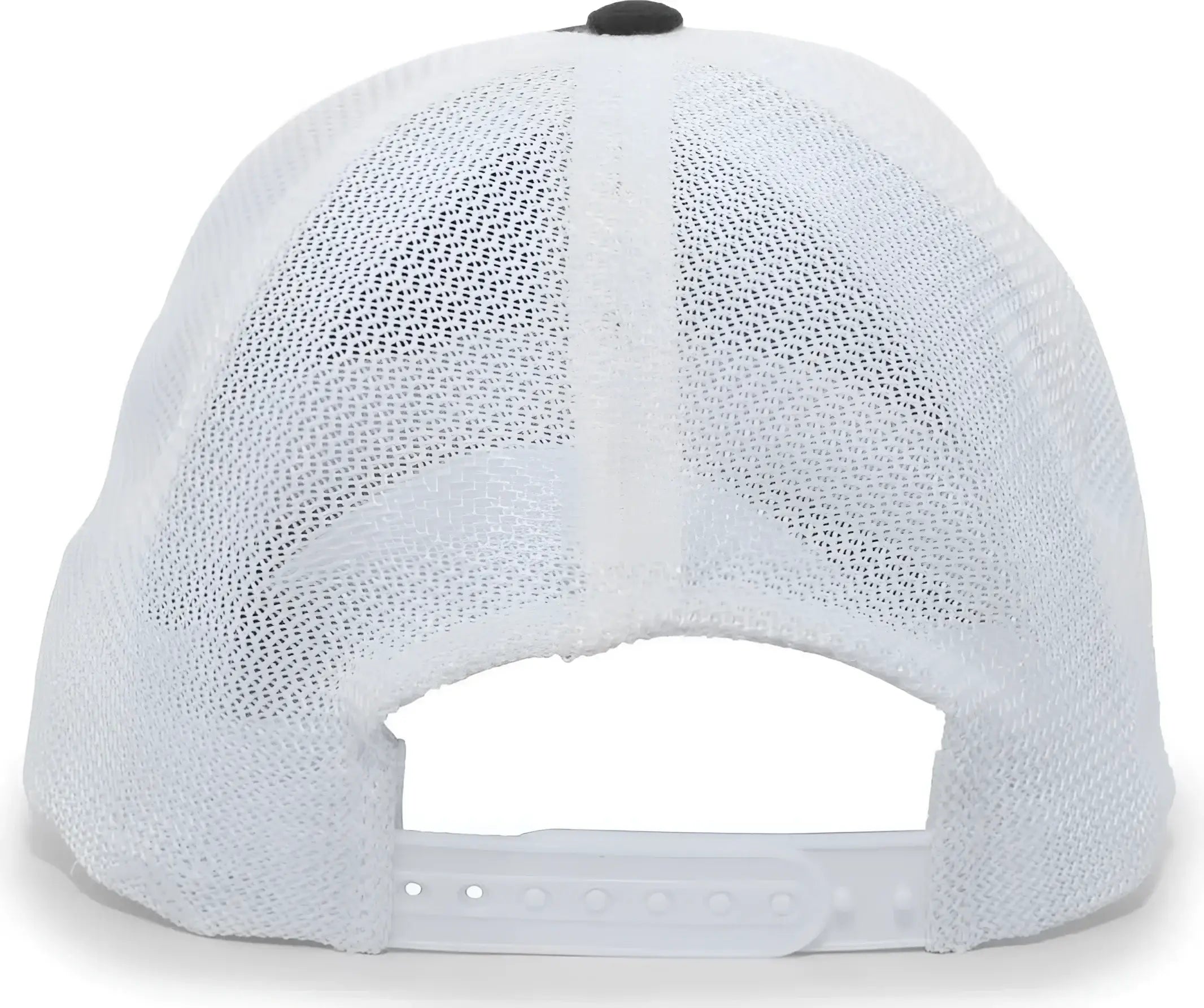 Pacific Headwear V67 Vintage Trucker Mesh Snapback Cap - Black White - Black White / 7’’ - 7 7/8’’