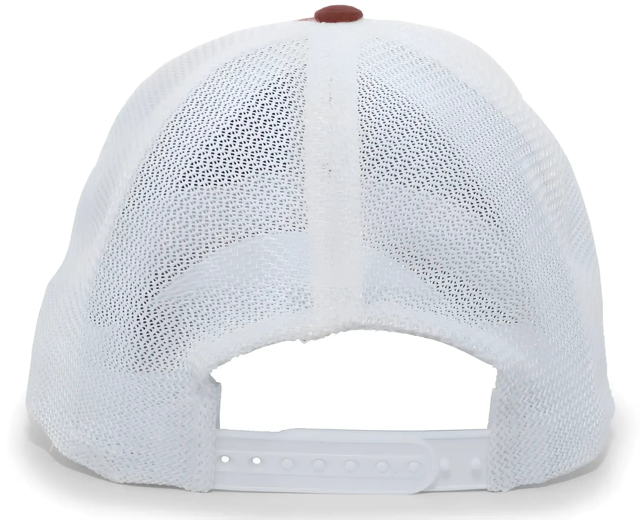 Pacific Headwear V67 Vintage Trucker Mesh Snapback Cap - Cardinal White - Cardinal White / 7’’ - 7 7/8’’