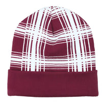 Pennant HW24 Mega Plaid Beanie Maroon Red Maroon / OSFM