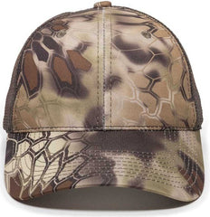 OC Sports PFC-150M Adjustable Mesh Back Cap - Kryptek Highlander  Brown | HIT a Double