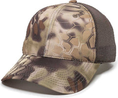 OC Sports PFC-150M Adjustable Mesh Back Cap - Kryptek Highlander  Brown | HIT a Double