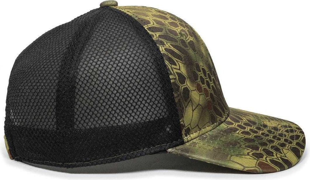 OC Sports PFC-150M Adjustable Mesh Back Cap - Kryptek Mandrake  Black | HIT a Double