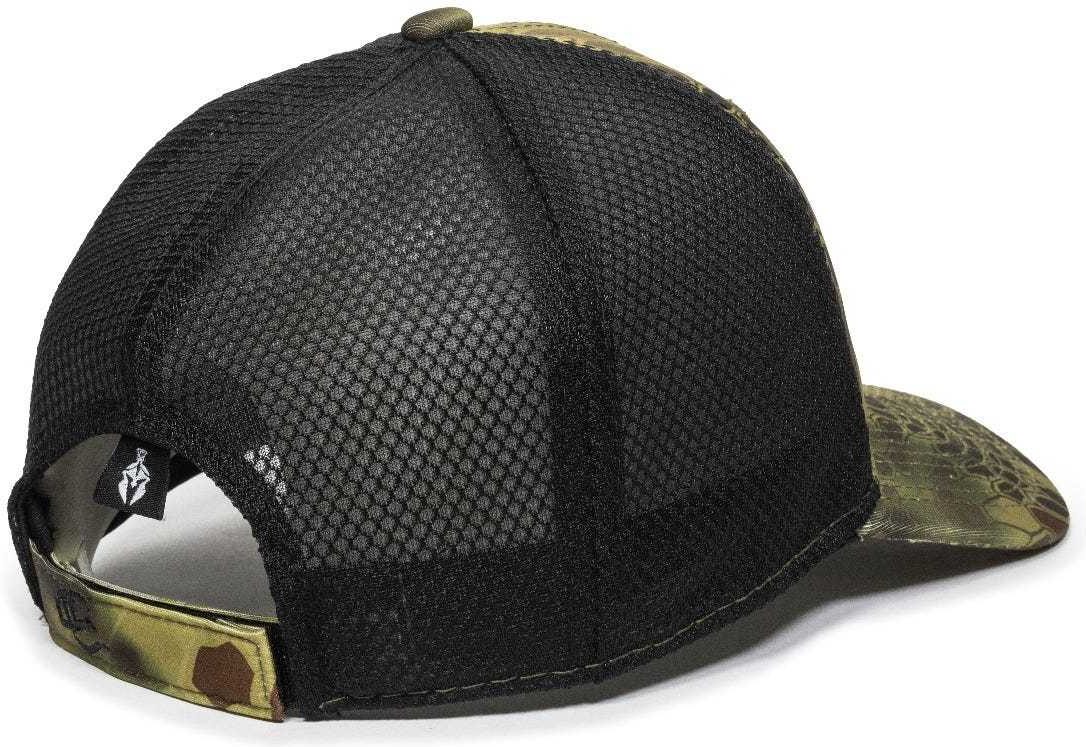 OC Sports PFC-150M Adjustable Mesh Back Cap - Kryptek Mandrake  Black | HIT a Double