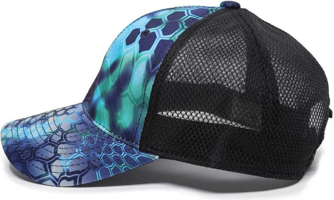 OC Sports PFC-150M Adjustable Mesh Back Cap - Kryptek Pontus  Black | HIT a Double