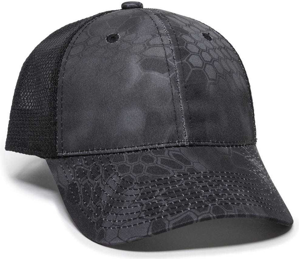 OC Sports PFC-150M Adjustable Mesh Back Cap - Kryptek Typhon  Black | HIT a Double