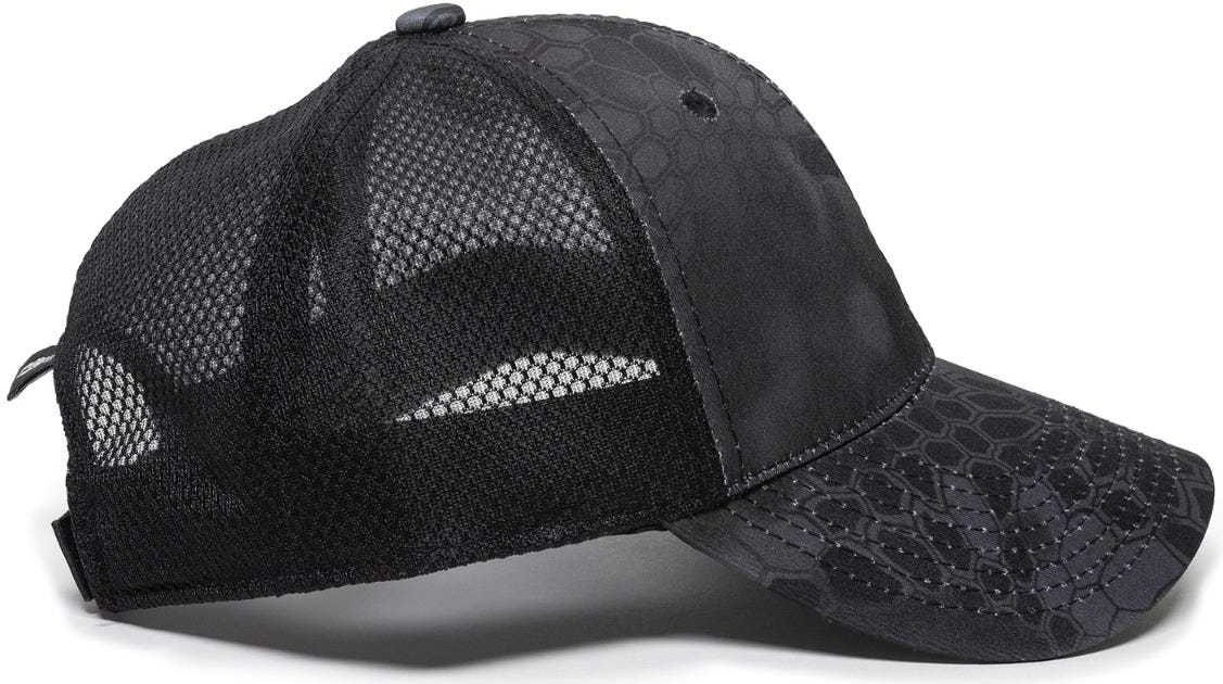OC Sports PFC-150M Adjustable Mesh Back Cap - Kryptek Typhon  Black | HIT a Double