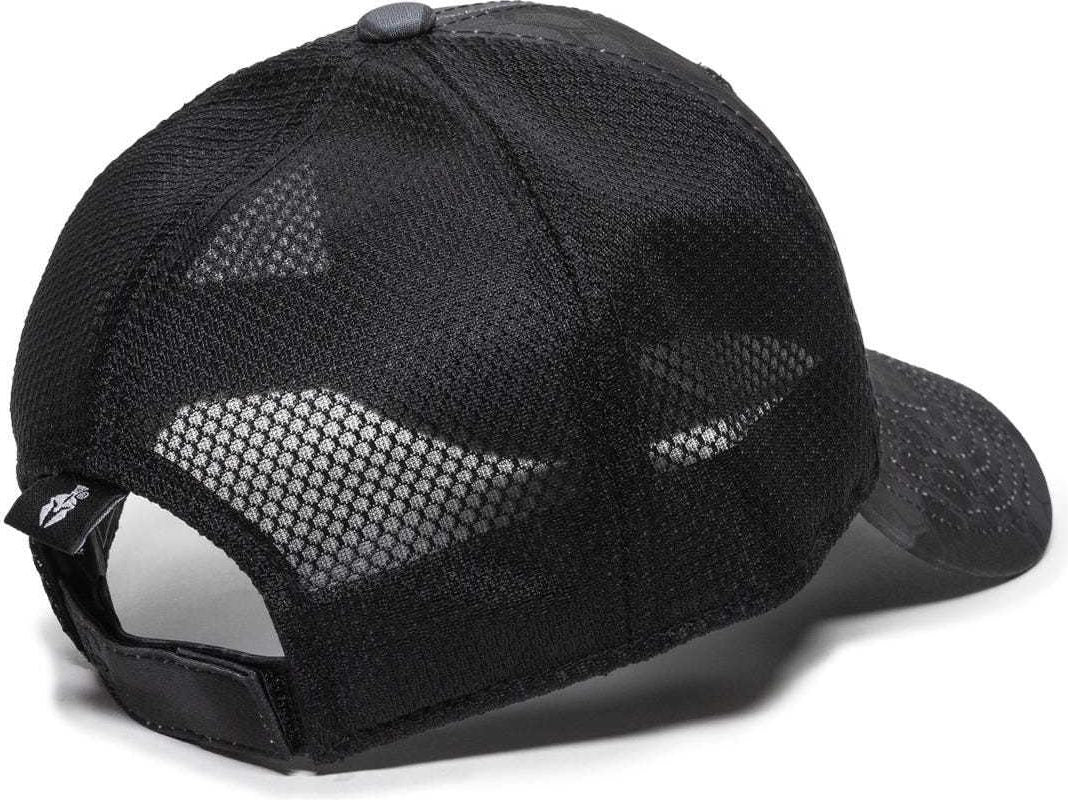 OC Sports PFC-150M Adjustable Mesh Back Cap - Kryptek Typhon  Black | HIT a Double