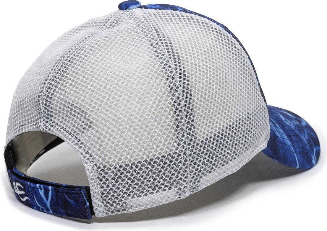 OC Sports PFC150M Performance Camo Mesh-Back Cap - Mossy Oak Marlin/ White | HIT a Double