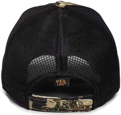 OC Sports PFC150M Performance Camo Mesh-Back Cap - Veil Whitetail Black | HIT a Double