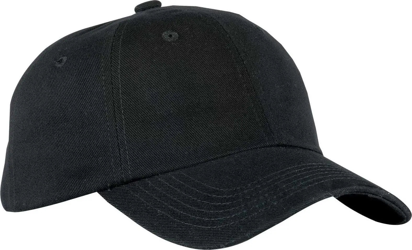 Port Authority BTU Brushed Twill Cap - Black - Black / One Size Fits Most