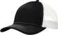 Port Authority C112 Snapback Trucker Cap - Black White - Black White / One Size Fits Most