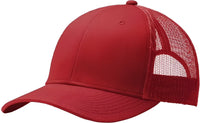 Port Authority C112 Snapback Trucker Cap - Flame Red - Red / One Size Fits Most