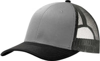 Port Authority C112 Snapback Trucker Cap - Gusty Gray Black Gray Steel - Gray Dark Gray / One Size Fits Most