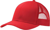 Port Authority C112 Snapback Trucker Cap - True Red - Red / One Size Fits Most