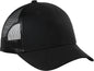 Port Authority C112LP Low-Profile Snapback Trucker Cap - Black - Black / OSFM