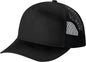 Port Authority C115 Snapback Five-Panel Trucker Cap - Black - Black / Adult OSFM
