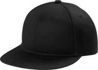 Port Authority C116 Snapback Flat Bill Cap - Black - Black / Adult OSFM